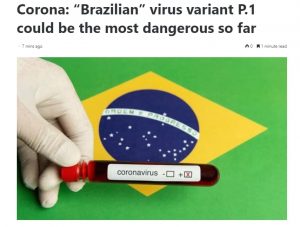 کرونای برزیلی به خطرناکی یه بمب اتم