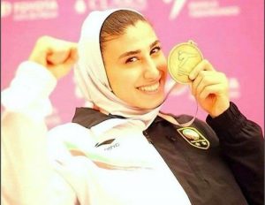 طلای آسیا بر گردن دختر تکواندوکار ایران