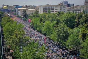 راهپیمایی ایرانی ها در جمعه همدلی و ایستادگی