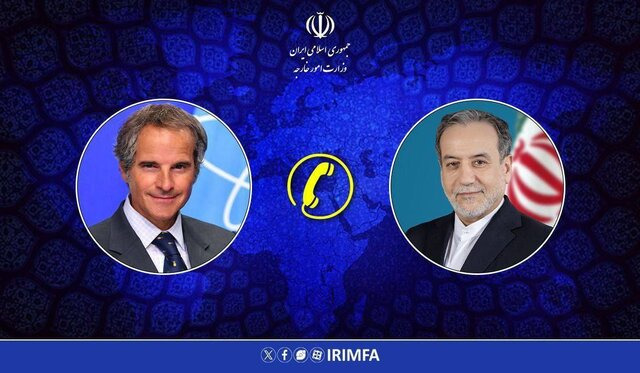 عراقچی به گروسی: ایران اقدامات سیاسی و فشار غیرمنصفانه را نمیپذیرد عراقچی به گروسی: ایران اقدامات سیاسی و فشار غیرمنصفانه را نمیپذیرد
